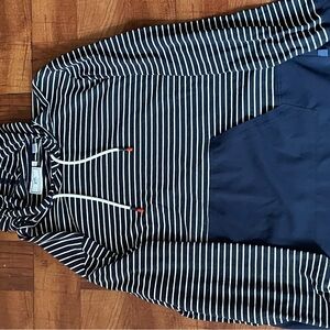 Striped Navy Hoodie